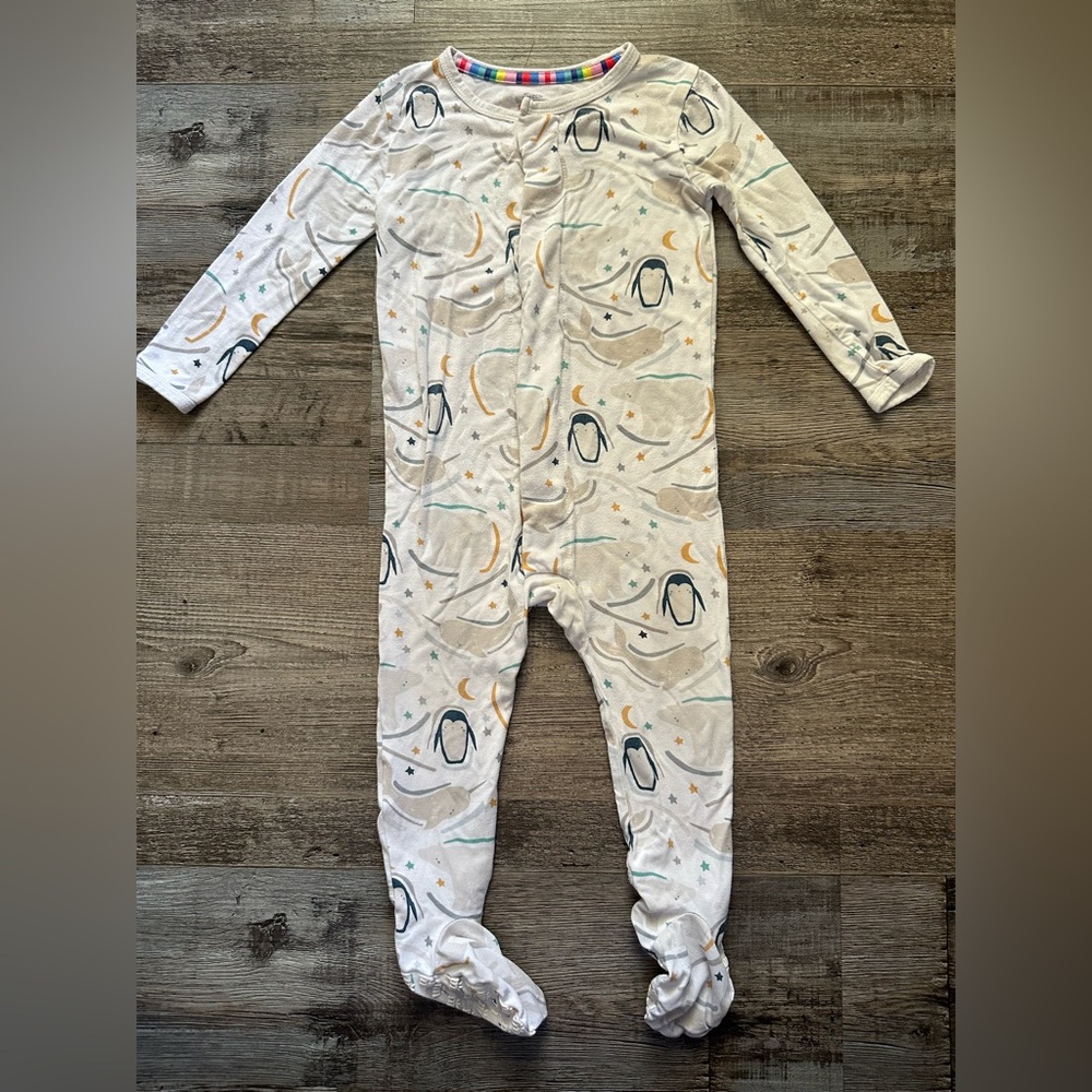 9-12M Magnetic Me Classic Penguin, Polar Bear & Norwhal Animal Print Footie